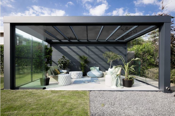VLUX Cube Tinted Glass Roof Veranda